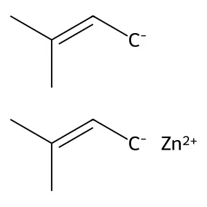 Zinc, bis(3-methyl-2-butenyl)- structure