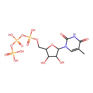 Arabinosylthymine 5'-triphosphate structure