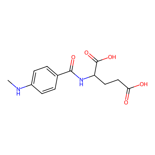 N-(4-(甲氨基)苯甲酰基)-L-谷氨酸 structure