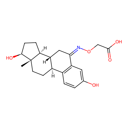beta-Estradiol-6-one 6-(o-carboxymethyloxime) structure