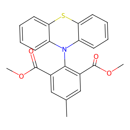 dimethyl 5-methyl-2-(10H-phenothiazin-10-yl)isophthalate structure