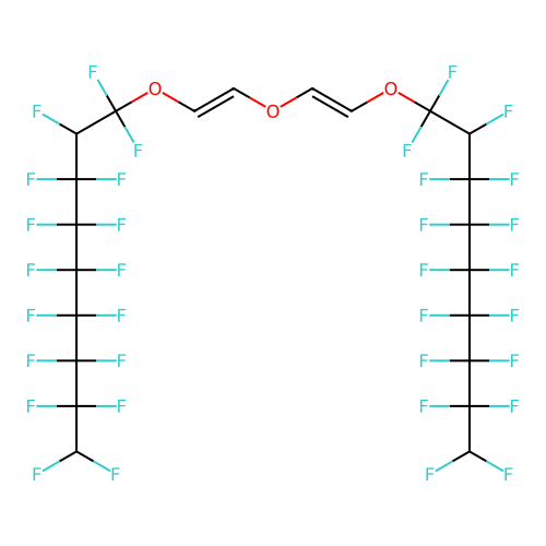 1,1'-(Oxybis(ethane-1,2-diyloxy))bis(heptadecafluorononene) structure