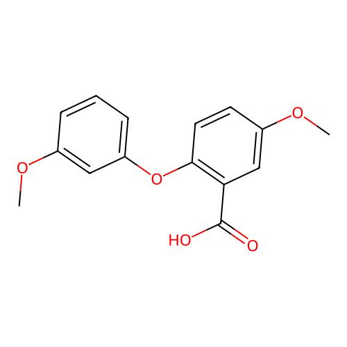 5-Methoxy-2-(3-methoxyphenoxy)benzoic acid structure