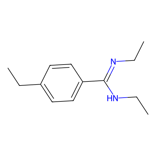 N,N',4-triethylbenzenecarboximidamide structure