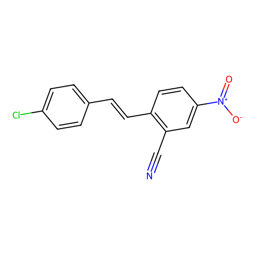 2-[2-(4-Chlorophenyl)ethenyl]-5-nitrobenzonitrile structure