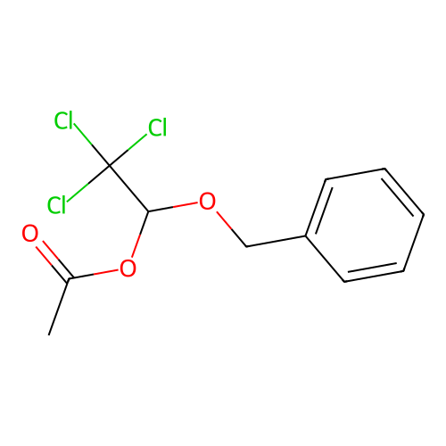 1-(Benzyloxy)-2,2,2-trichloroethyl acetate structure