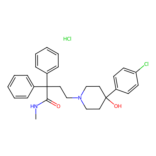 Desmethylloperamide hydrochloride structure
