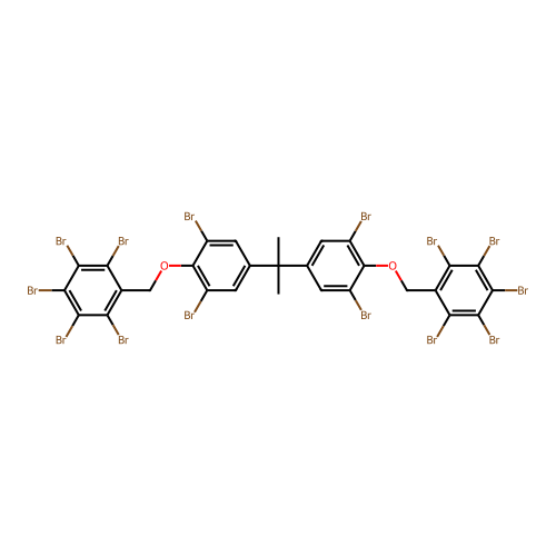 4,4'-(Isopropylidene)bis(2,6-dibromo-alpha-(pentabromophenyl)anisole) structure