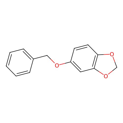 1,3-Benzodioxole, 5-(phenylmethoxy)- structure