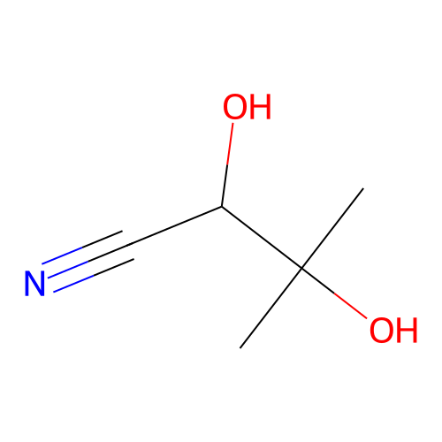 2,3-Dihydroxy-3-methylbutanenitrile structure