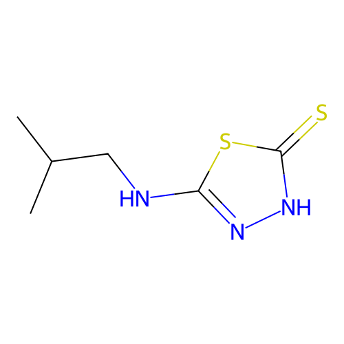 5-((2-Methylpropyl)amino)-1,3,4-thiadiazole-2-thiol structure