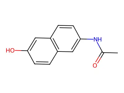 N-(6-Hydroxy-2-naphthyl)acetamide structure