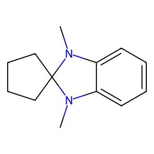 Spiro(2H-benzimidazole-2,1'-cyclopentane), 1,3-dihydro-1,3-dimethyl- structure