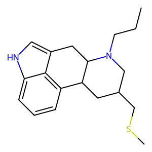 8β-[(甲硫基)甲基]-6-丙基麦角啉 structure