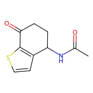 Acetamide, N-(4,5,6,7-tetrahydro-7-oxobenzo[b]thien-4-yl)- structure