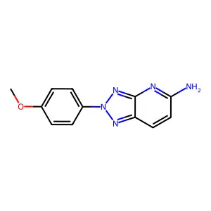 2H-1,2,3-Triazolo(4,5-b)pyridin-5-amine, 2-(4-methoxyphenyl)- structure