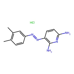 2,6-Pyridinediamine, 3-[2-(3,4-dimethylphenyl)diazenyl]-, hydrochloride (1:1) structure