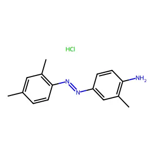 Benzenamine, 4-(2-(2,4-dimethylphenyl)diazenyl)-2-methyl-, hydrochloride (1:1) structure