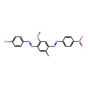 4-(2-(2-Methoxy-5-methyl-4-(2-(4-nitrophenyl)diazenyl)phenyl)diazenyl)phenol structure