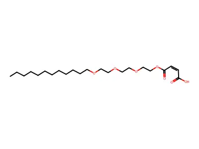 4-[2-[2-(2-Dodecoxyethoxy)ethoxy]ethoxy]-4-oxobut-2-enoic acid structure
