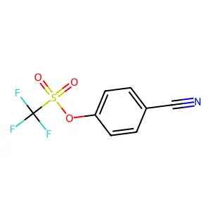 4-Cyanophenyl trifluoromethanesulfonate structure