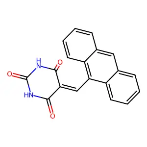 5-(9-Anthracenylmethylene)barbituric acid structure
