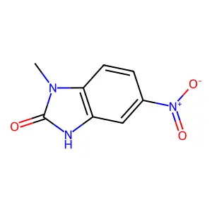 1-methyl-5-nitro-2,3-dihydro-1H-1,3-benzodiazol-2-one structure