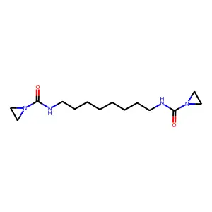 N,N'-Octamethylenebis(1-aziridinecarboxamide) structure