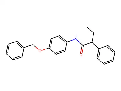 N-[4-(benzyloxy)phenyl]-2-phenylbutanamide structure
