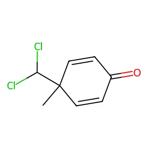 4-Dichloromethyl-4-methyl-2,5-cyclohexadien-1-one structure