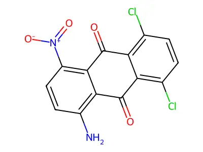 1-Amino-4-nitro-5,8-dichloroanthraquinone structure
