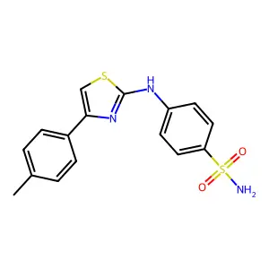 Benzenesulfonamide, 4-[[4-(4-methylphenyl)-2-thiazolyl]amino]- structure