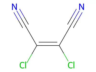 2,3-二氯-2-丁烯二腈 structure