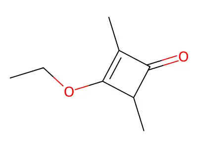 3-Ethoxy-2,4-dimethylcyclobut-2-en-1-one structure
