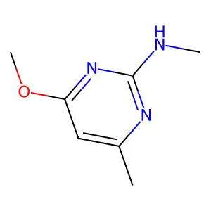 4-methoxy-N,6-dimethylpyrimidin-2-amine structure