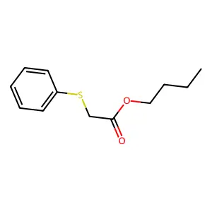 (苯硫基)乙酸丁酯 structure