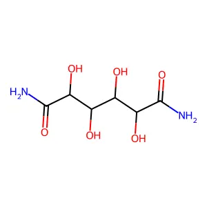 2,3,4,5-Tetrahydroxyhexanediamide structure