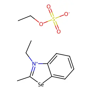 Benzoselenazolium, 3-ethyl-2-methyl-, ethyl sulfate (1:1) structure