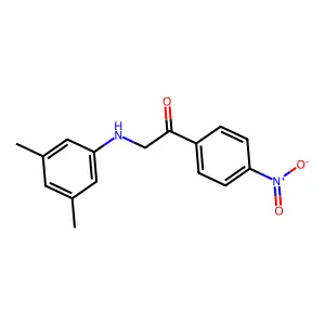 2-(3,5-Dimethylanilino)-1-(4-nitrophenyl)ethanone structure