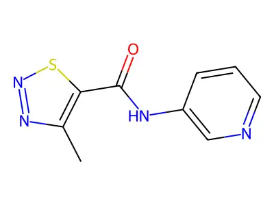 4-methyl-N-(pyridin-3-yl)-1,2,3-thiadiazole-5-carboxamide structure