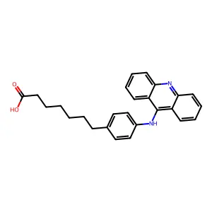7-[4-(9-吖啶氨基)苯基]庚酸 structure