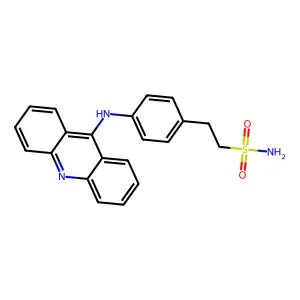 1-Ethanesulfonamide, 2-(p-(9-acridinylamino)phenyl)- structure