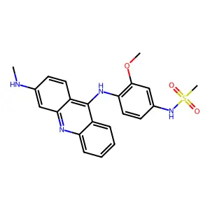 Methanesulfon-m-anisidide, 4'-(3-(methylamino)-9-acridinylamino)- structure