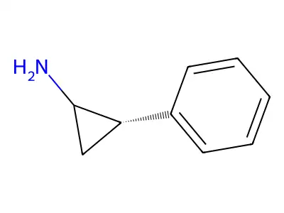 (2S)-2-phenyl-1-cyclopropanamine structure