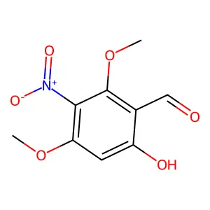 6-Hydroxy-2,4-dimethoxy-3-nitrobenzaldehyde structure