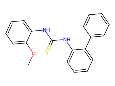 N-[1,1'-Biphenyl]-2-yl-N'-(2-methoxyphenyl)thiourea structure