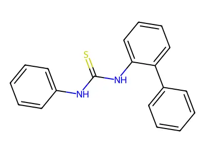 1-phenyl-3-(2-phenylphenyl)thiourea structure