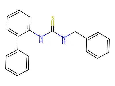 N-Benzyl-N'-[1,1'-biphenyl]-2-ylthiourea structure