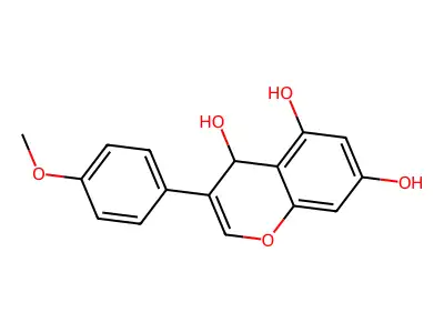 3-(4-methoxyphenyl)-4H-chromene-4,5,7-triol structure