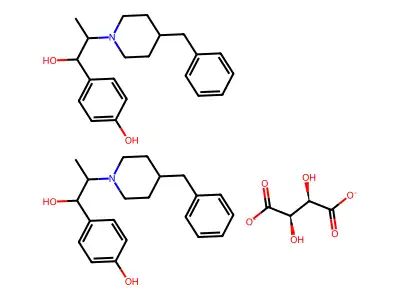 Ifenprodil tartrate (2:1) structure